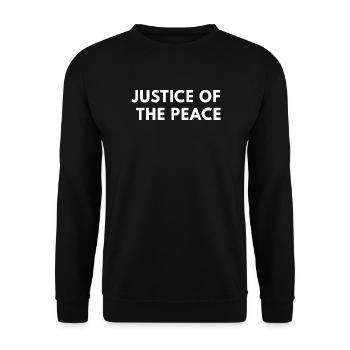 Justice Of The Peace Funny Court Legal Magistrate  - Unisex Sweatshirt - black - Front - Alina (178cm) & Michal (187cm)