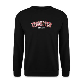 Eindhoven gegründet 1976 - Unisex Pullover - Schwarz - Vorne - Alina (178cm) & Michal (187cm)