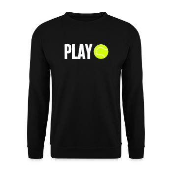 Tennis Tennis Player - Unisex Sweatshirt - black - Front - Alina (178cm) & Michal (187cm)