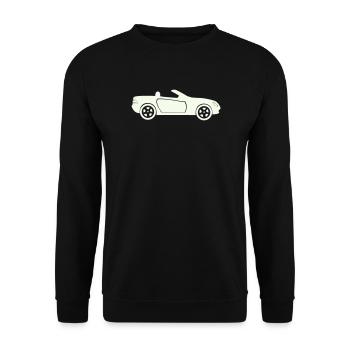 Auto Cabrio - Unisex Pullover - Schwarz - Vorne - Alina (178cm) & Michal (187cm)