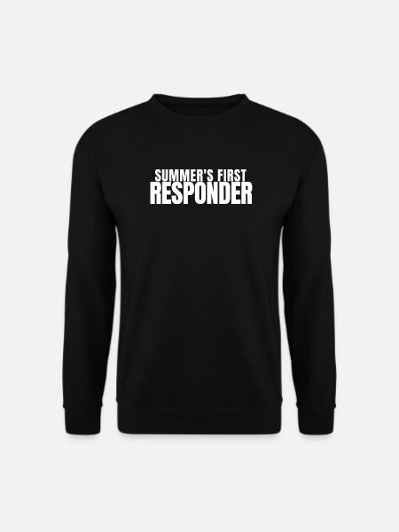 Rettungsschwimmer Pool Schwimmbad Lustig Sommer St - Unisex Pullover - Schwarz
