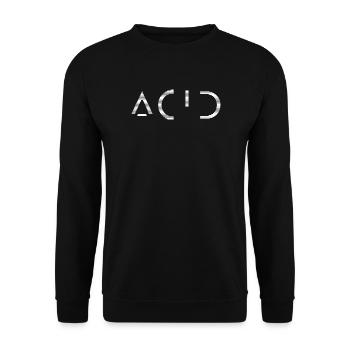 Acid Techno Tekno House Rave-Kultur - Unisex Pullover - Schwarz - Vorne - Alina (178cm) & Michal (187cm)