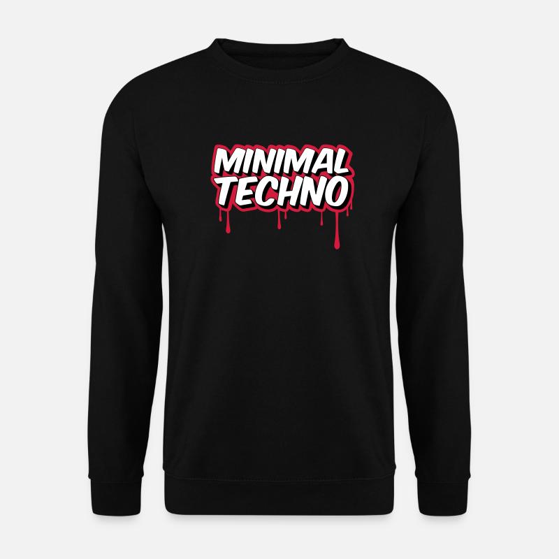 MINIMAL TECHNO - Unisex Sweatshirt - black