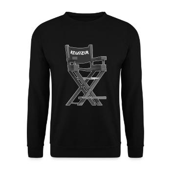 Regisseur Filmemacher - Unisex Pullover - Schwarz - Vorne - Alina (178cm) & Michal (187cm)