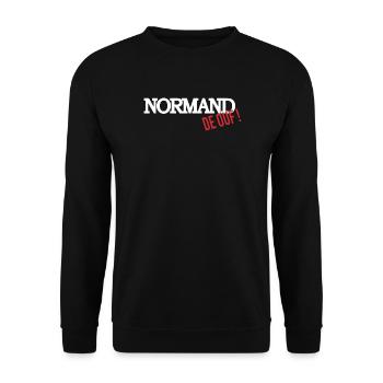 Normand de ouf - Sweat-shirt Unisexe - noir - Devant - Alina (178cm) & Michal (187cm)