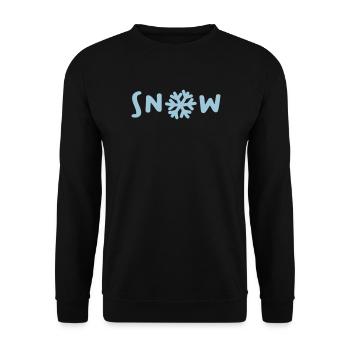 Neige Neige Ski Vacances Quota Noël Hiver - Sweat-shirt Unisexe - noir - Devant - Alina (178cm) & Michal (187cm)