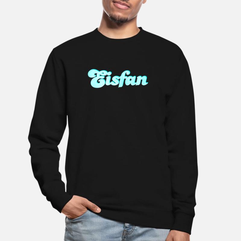 Eis Fan Eiscreme süß Sommer Eiskrem Handschrift Unisex Pullover