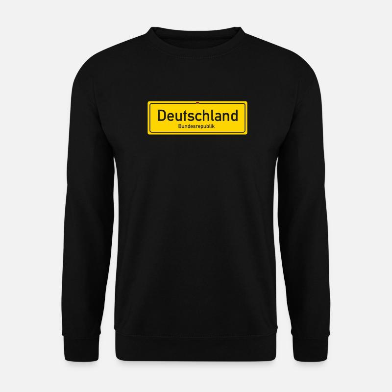 Germany country nameplate - Unisex Sweatshirt - black