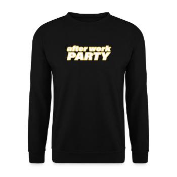 AFTER WORK PARTY - Unisex Pullover - Schwarz - Vorne - Alina (178cm) & Michal (187cm)