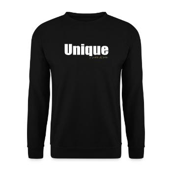 Unique - Unisex Sweatshirt - black - Front - Alina (178cm) & Michal (187cm)