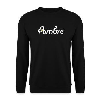 Ambre - Sweat-shirt Unisexe - noir - Devant - Alina (178cm) & Michal (187cm)