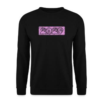 Year 2029 - Unisex Sweatshirt - black - Front - Alina (178cm) & Michal (187cm)
