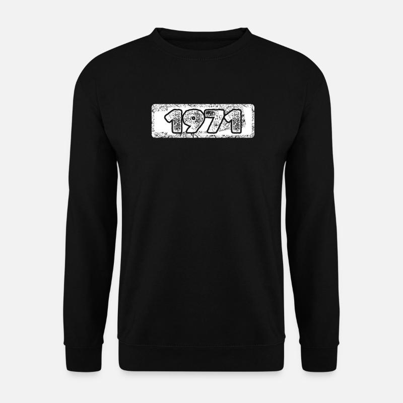 Zahl 1971 - Unisex Pullover - Schwarz