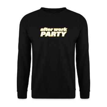 AFTER WORK PARTY - Unisex Pullover - Schwarz - Vorne - Alina (178cm) & Michal (187cm)