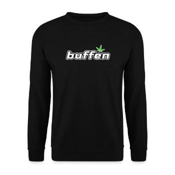 buffen - Unisex Sweatshirt - black - Front - Alina (178cm) & Michal (187cm)