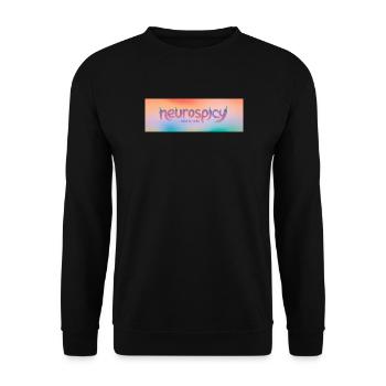neurospicy – mild to wild - Unisex Pullover - Schwarz - Vorne - Alina (178cm) & Michal (187cm)