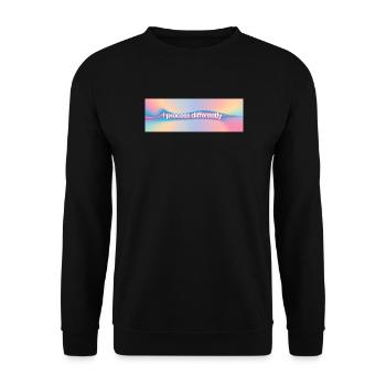 Je traite différemment - Sweat-shirt Unisexe - noir - Devant - Alina (178cm) & Michal (187cm)