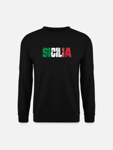 Sicile, Italie, île de Sicile - Sweat-shirt Unisexe - noir