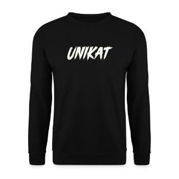 Unique - Unisex Sweatshirt - black - Front - Alina (178cm) & Michal (187cm)
