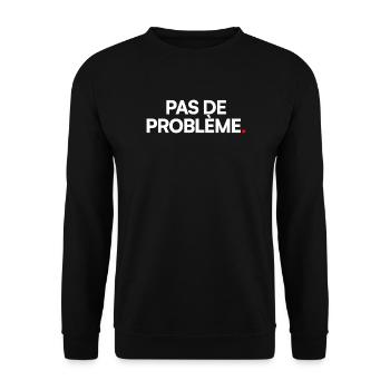 Pas de problème - Sweat-shirt Unisexe - noir - Devant - Alina (178cm) & Michal (187cm)