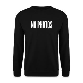 Keine Fotos - Unisex Pullover - Schwarz - Vorne - Alina (178cm) & Michal (187cm)