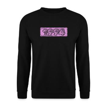Année 1994 - Sweat-shirt Unisexe - noir - Devant - Alina (178cm) & Michal (187cm)