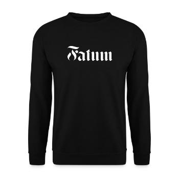 Gotische Falum-Kalligraphie-Tattoos - Unisex Pullover - Schwarz - Vorne - Alina (178cm) & Michal (187cm)