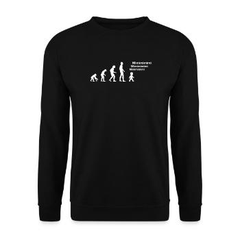 Mimimi Lustige Sprüche für Erwachsene - Unisex Pullover - Schwarz - Vorne - Alina (178cm) & Michal (187cm)