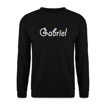 Gabriel - Unisex Sweatshirt - black - Front - Alina (178cm) & Michal (187cm)