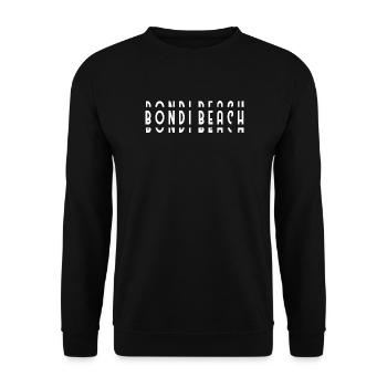 Vibrant floral pattern on white background - Unisex Sweatshirt - black - Front - Alina (178cm) & Michal (187cm)