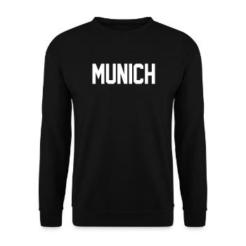 München - Unisex Pullover - Schwarz - Vorne - Alina (178cm) & Michal (187cm)