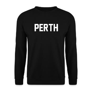 Perth - Unisex Pullover - Schwarz - Vorne - Alina (178cm) & Michal (187cm)