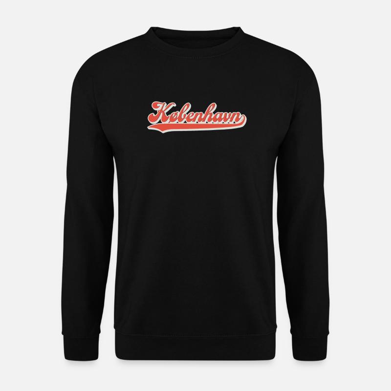 Kobenhavn Schriftzug Retro Logo - Unisex Pullover - Schwarz