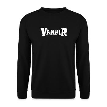 VAMPIR - Unisex Pullover - Schwarz - Vorne - Alina (178cm) & Michal (187cm)