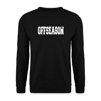 Bodybuilding Fitness Off Season Training - Unisex Sweatshirt - black - Front - Alina (178cm) & Michal (187cm)