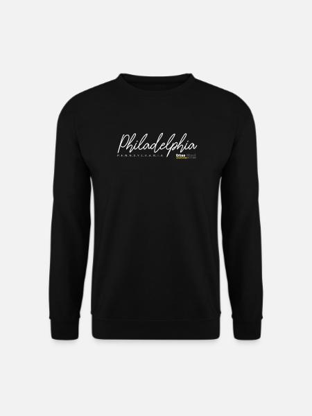 Elegant Philadelphia Skyline Silhouette - Unisex Sweatshirt - black