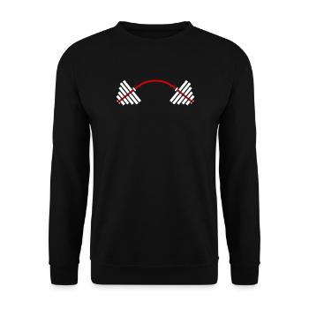 Max Power GYM: Workout & Motivation - Unisex Sweatshirt - black - Front - Alina (178cm) & Michal (187cm)
