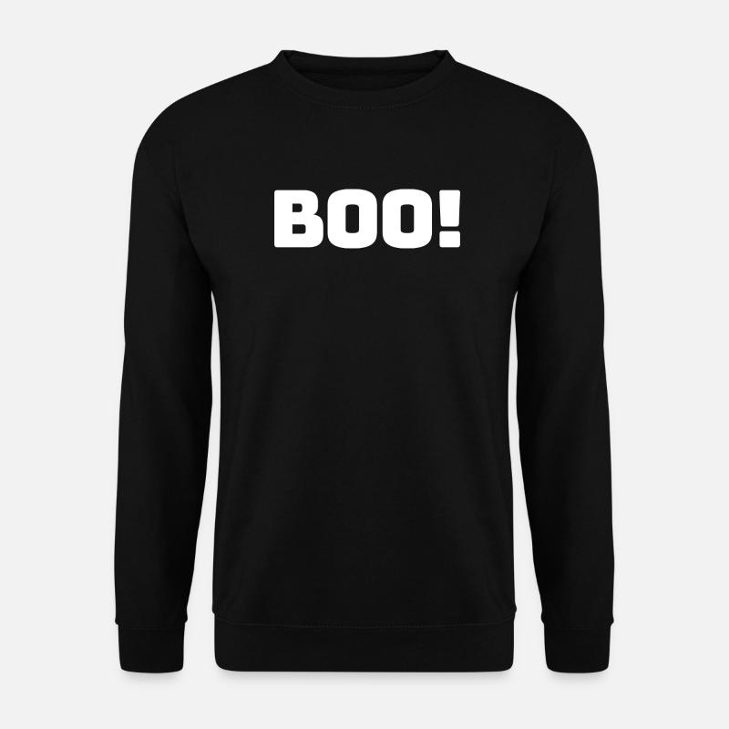 Boo! White - Unisex Sweatshirt - black