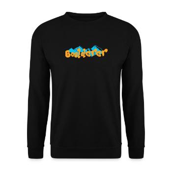 Bouldern Boulderer - Unisex Pullover - Schwarz - Vorne - Alina (178cm) & Michal (187cm)