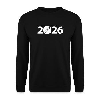 Writer 2026, Student 2026, Student 2026 - Unisex Sweatshirt - black - Front - Alina (178cm) & Michal (187cm)