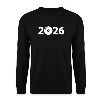 Fête de disques vinyles DJ de musique 2026 - Sweat-shirt Unisexe - noir - Devant - Alina (178cm) & Michal (187cm)