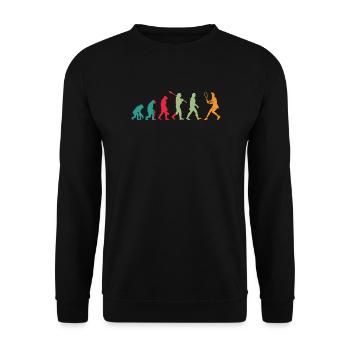 Evolution Tennis Geschenk - Unisex Pullover - Schwarz - Vorne - Alina (178cm) & Michal (187cm)