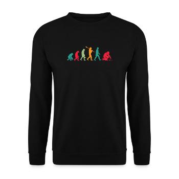 Évolution des soudeurs - Sweat-shirt Unisexe - noir - Devant - Alina (178cm) & Michal (187cm)