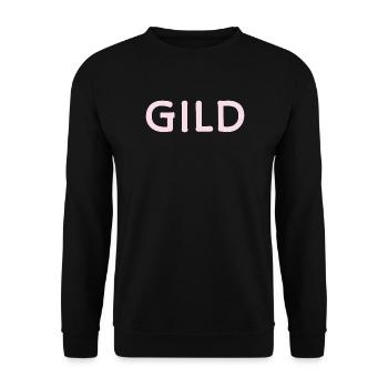 word for english teachers and students - Unisex Sweatshirt - black - Front - Alina (178cm) & Michal (187cm)