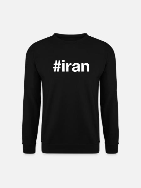 Iran Hashtag - Sweat-shirt Unisexe - noir