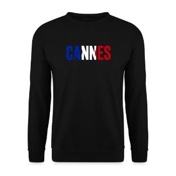 Cannes, France - Sweat-shirt Unisexe - noir - Devant - Alina (178cm) & Michal (187cm)