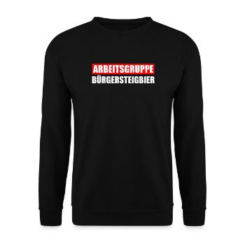 Bürgersteigbier OKF Ortskontrollfahrt - Unisex Pullover - Schwarz - Vorne - Alina (178cm) & Michal (187cm)