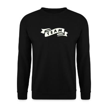 team_banderole - Sweat-shirt Unisexe - noir - Devant - Alina (178cm) & Michal (187cm)