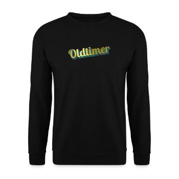 vintage car - Unisex Sweatshirt - black - Front - Alina (178cm) & Michal (187cm)