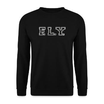 Selbstliebe Motivation FIRST LOVE YOURSELF - Unisex Pullover - Schwarz - Vorne - Alina (178cm) & Michal (187cm)